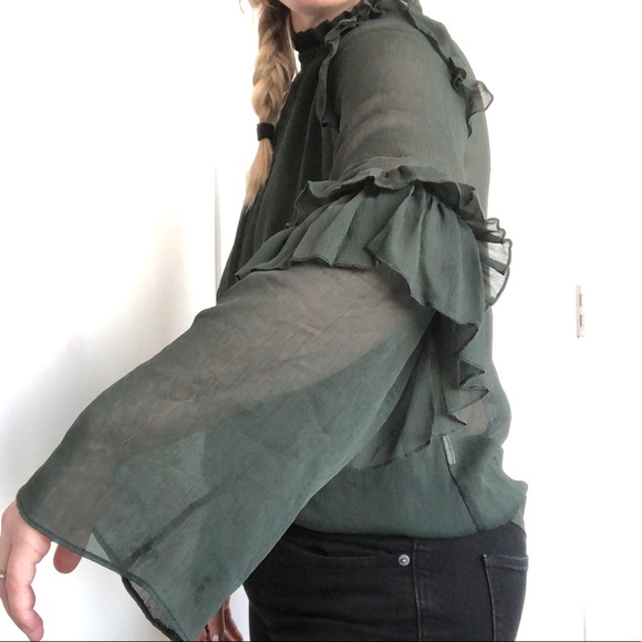 Zara Emerald Blouse - Picture 5 of 7